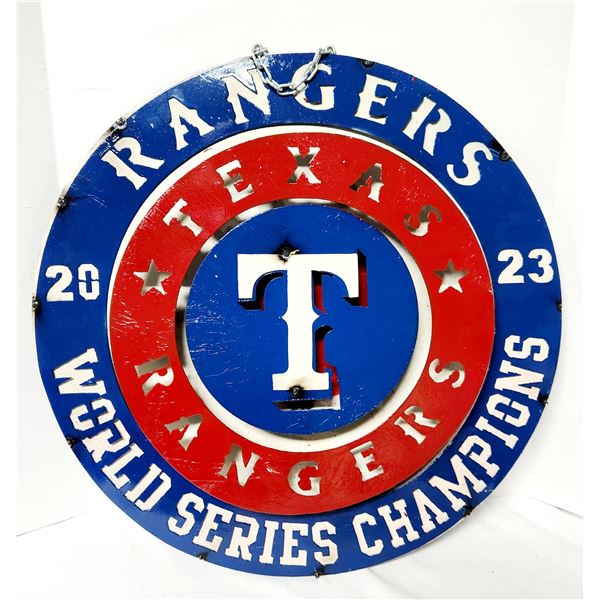 2023 Texas Rangers-Metal Sign