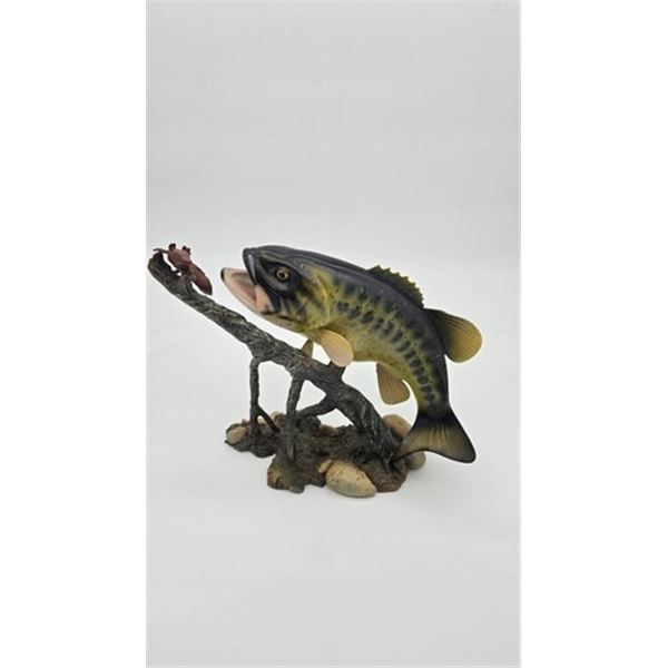 Vintage Danbury Mint "No Escape" Bass By George Kruth Fish Sculpture Collectable