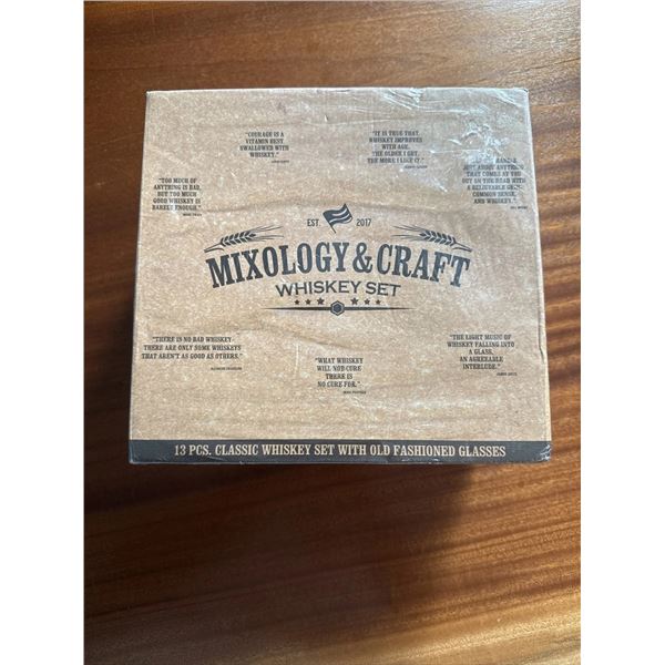 Mixology & Craft 13 Piece Whiskey Set New Sealed