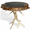 Image 1 : Elk Antler and Walnut End Table