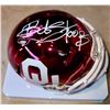 Image 1 : OU Football Mini Helmet signed by Bob Stoops