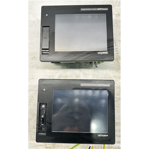 (2) Mitsubishi #GT1655-VTBD Graphic Operation Terminals