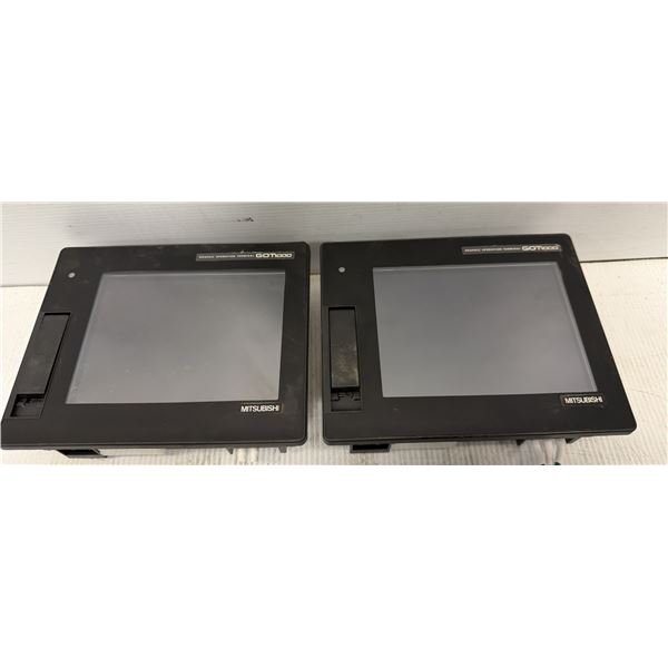 (2) Mitsubishi #GT1655-VTBD Graphic Operation Terminals