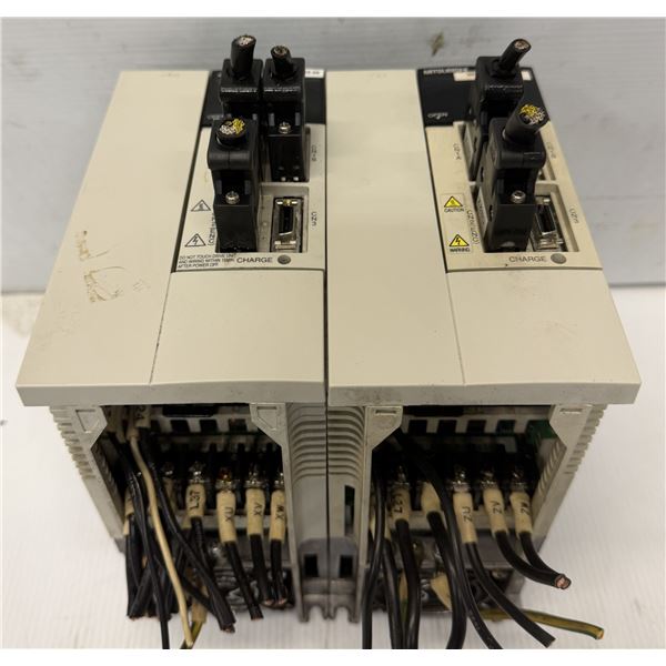 (2) Mitsubishi #MDS-B-SVJ2-20 Servo Drive Units