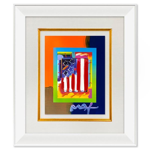 Flag with Heart by Peter Max