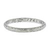 Image 1 : Antique Platinum 2.2mm Milgrain & Textured Work Eternity Stackable Band Ring