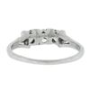 Image 3 : Vintage Platinum 0.80 ctw Pave Old Transitional Cut Diamond 3 Stone Band Ring
