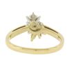 Image 7 : 14K Yellow Gold 0.67 ctw Prong Round Solitaire w/ Marquise Diamond Spray Ring