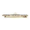 Image 6 : Antique Edwardian 18k & Platinum Pearl 3.6 ctw Old Cut Diamond Milgrain Pin Broo