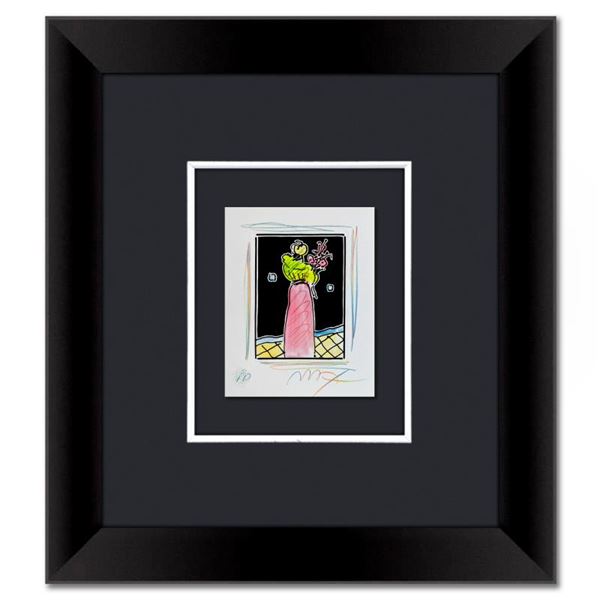 Woman with Flowers by Peter Max