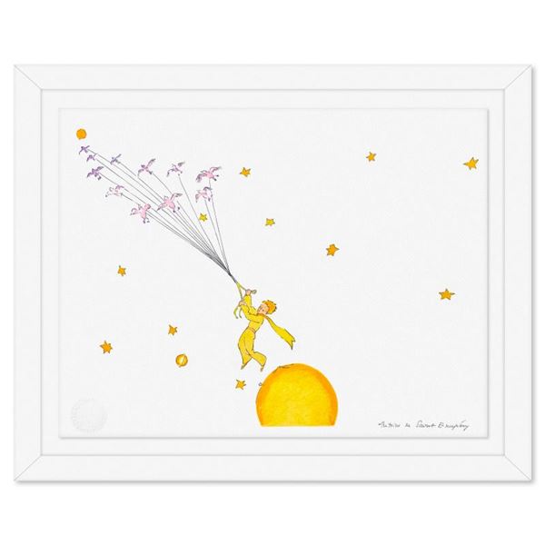The Little Prince Flying Away by Antoine de Saint-Exupery (1900-1944)