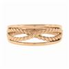 Image 4 : NEW 14k Rose Gold Polished Twisted Gold Wire Infinity Stackable Band Ring