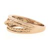 Image 5 : NEW 14k Rose Gold Polished Twisted Gold Wire Infinity Stackable Band Ring