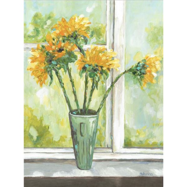 Sunflowers on the Sill by Adonna