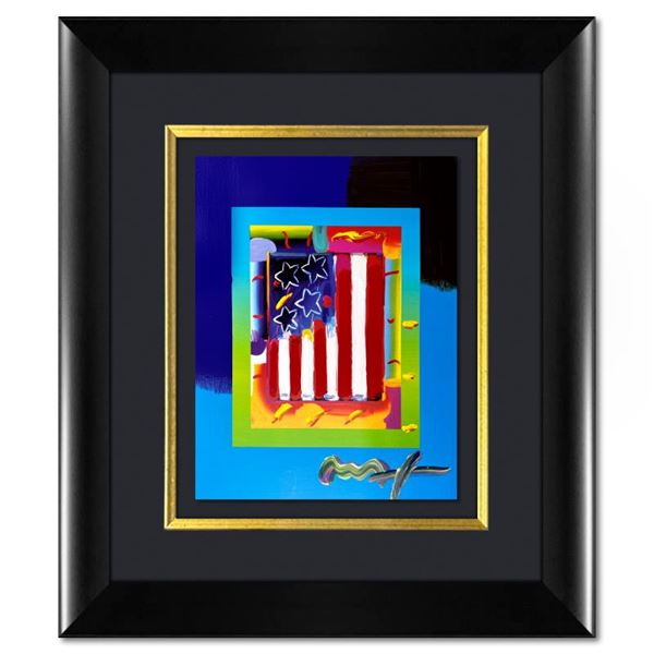 Flag with Heart by Peter Max
