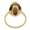 Image 6 : Vintage 10k Yellow Gold Elongated Oval Carved Shell Cameo Cocktail Ring