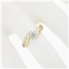Image 3 : Vintage 14k TT Gold 0.74 ctw Old European Prong Diamond Solitaire Engagement Rin