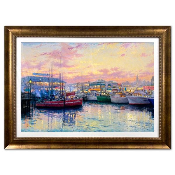 Fisherman's Wharf, San Francisco by Thomas Kinkade (1958-2012)