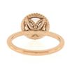 Image 5 : NEW 14k Rose Gold 1.98 ctw Round Morganite Solitaire w/ Twisted Wire Work Ring