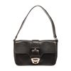 Salvatore Ferragamo Black Leather Ganc Shoulder Bag