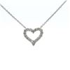 14kt WG Diamond Heart Motif Necklace