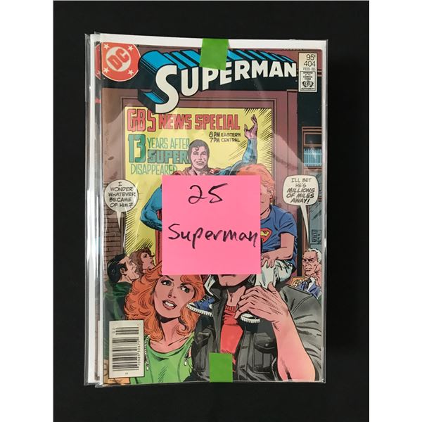 LOT OF 25 SUPERMAN COMICS (DC COMICS)