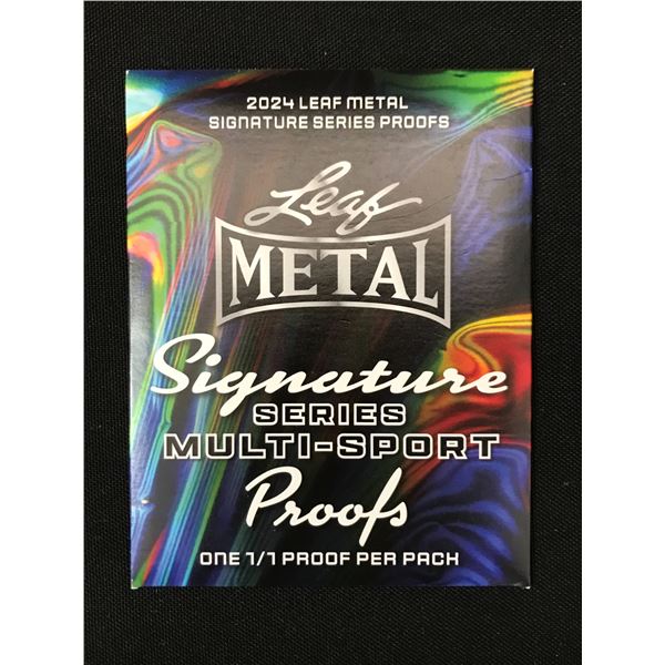 2024 LEAF METAL SIGNATURE SERIES SEALED PACK - CONTAINS 1/1