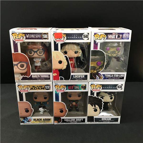 LOT OF 6 FUNKO POPS