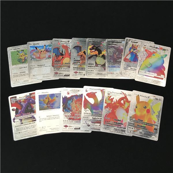 LOT OF 14 SILVER POKEMON CARDS