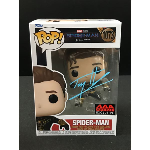 TOM HOLLAND SIGNED SPIDERMAN FUNKO POP - KB COA