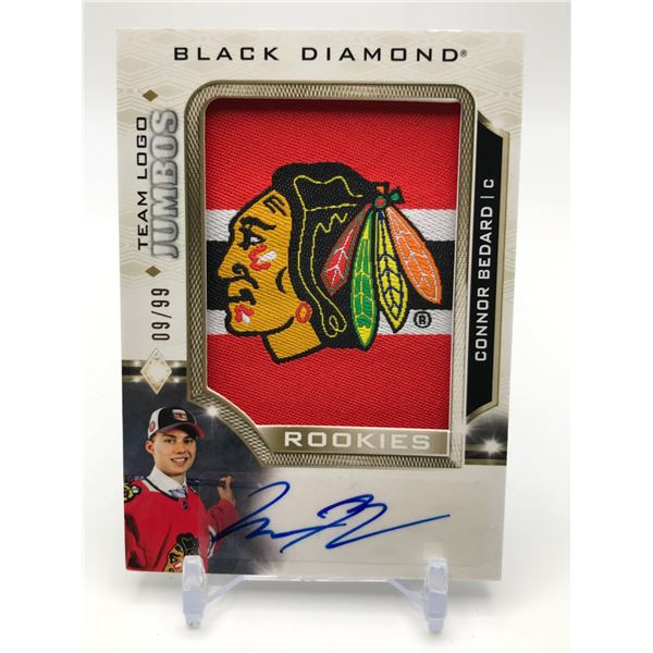 2023-24 UPPER DECK BLACK DIAMOND ROOKIE PATCH AUTO CONNOR BEDARD 9/99