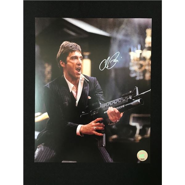 AL PACINO SIGNED SCARFACE 8X10 - KB COA