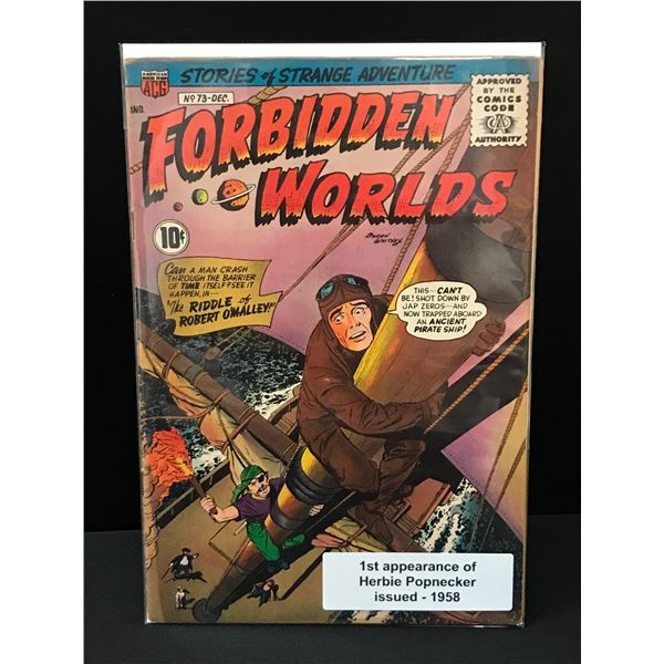 FORBIDDEN WORLDS #73 1ST APPEARANCE OF HERBIE POPNECKER - ACG COMICS