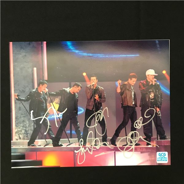 NEW KIDS ON THE BLOCK MULTI SIGNED 11X14 PICTURE - GCG COA
