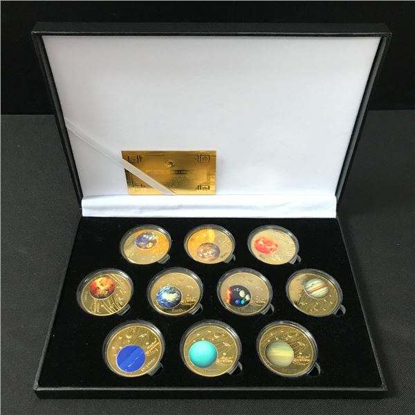 PLANETS OF OUR SOLAR SYSTEM UNCIRCULATED COMMEMORATIVE COIN SET