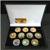 Image 1 : PLANETS OF OUR SOLAR SYSTEM UNCIRCULATED COMMEMORATIVE COIN SET