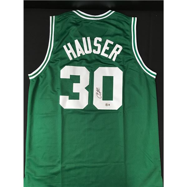 CAL HAUSER SIGNED BOSTON CELTICS BASKETBALL JERSEY - BECKETT COA