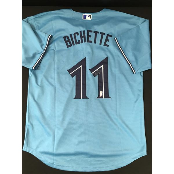 BO BICHETTE SIGNED TORONTO BLUE JAYS BASKETBALL JERSEY - ACE COA