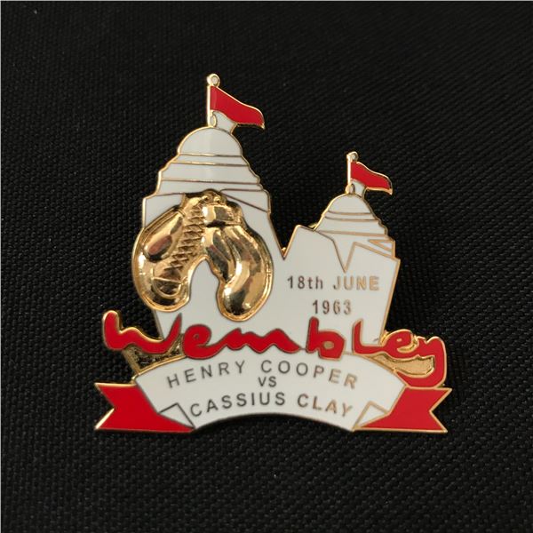 HENRY COOPERS VS CASSIUS CLAY 18TH JUNE 1963 PIN