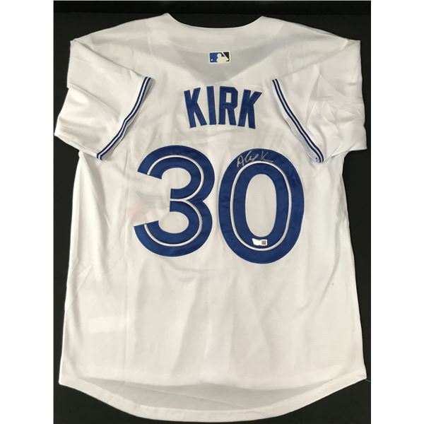 ALEJANDRO KIRK SIGNED TORONTO BLUE JAYS BASKETBALL JERSEY - ACE COA