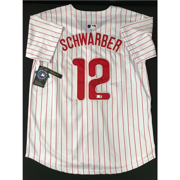 KYLE SCHWARBER SIGNED PHILADELPHIA PHILLIES BASEBALL JERSEY - ACE COA