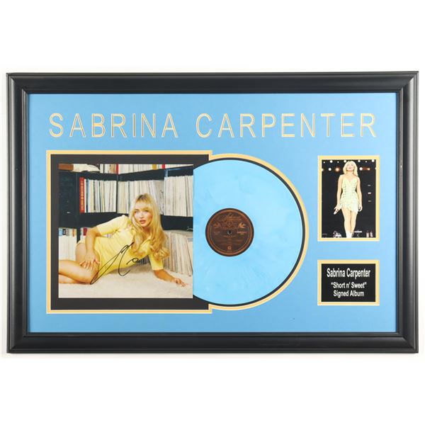 SABRINA CARPENTER SIGNED AND FRAMED CD SLEEVE PRESENTATION PIECE - BECKETT COA