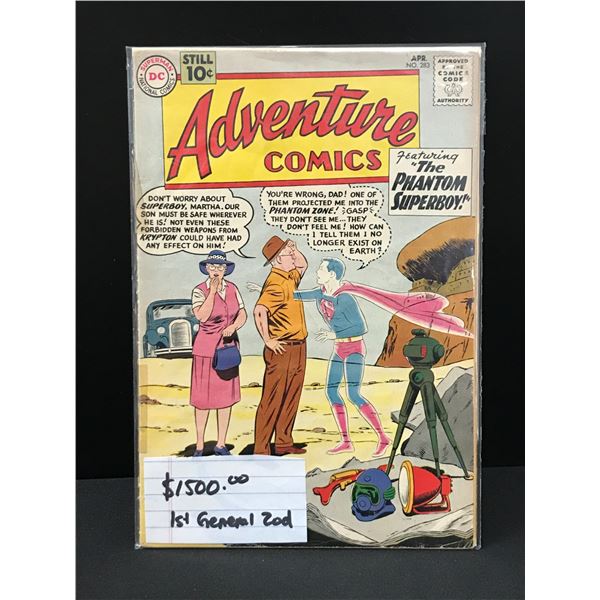 BIG KEY DC COMICS NO.283 ADVENTURE COMICS (1ST APP GENERAL ZOD)