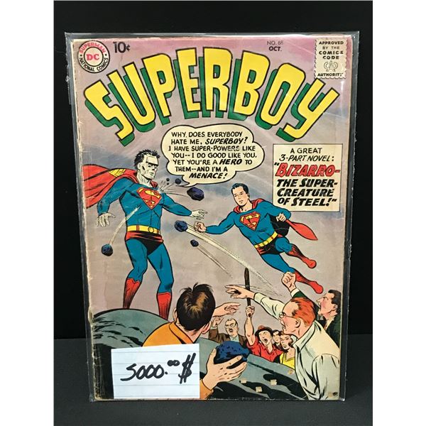 BIG KEY DC COMICS NO.68 SUPERBOY(1ST APP AND DEATH OF BIZARRO SUPERMAN)
