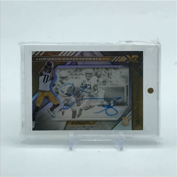 2020 PANINI XR LUMINOUS ENDORSEMENTS CHASE CLAYPOOL SIGNED TRADING CARD 90/99