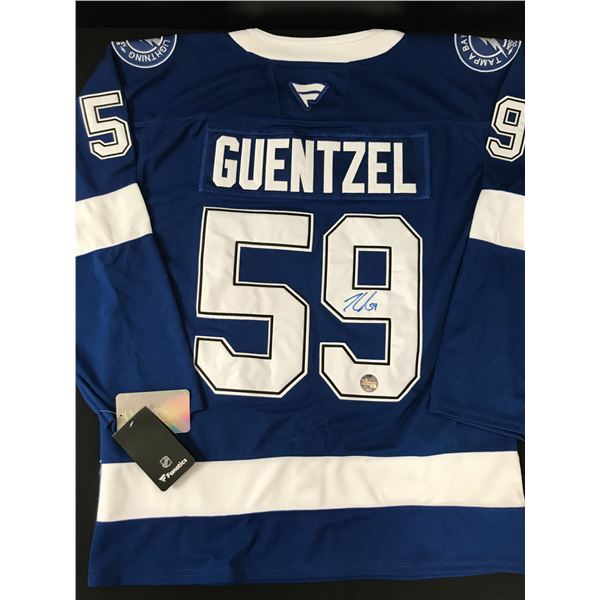 JAKE GUENTZEL SIGNED TAMPA BAY LIGHTENING HOCKEY JERSEY - CENTER ICE COA