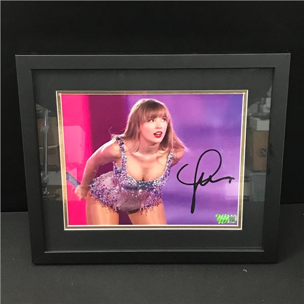 TAYLOR SWIFT SIGNED AND FRAMED 8X10 - KB COA