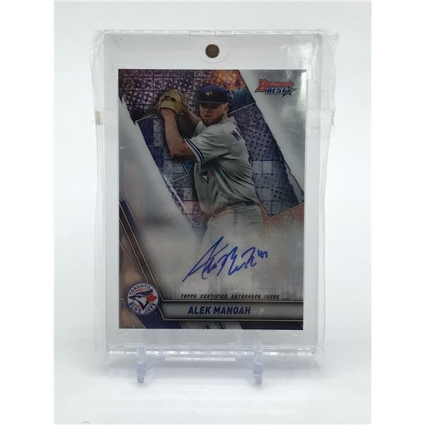 2019 BOWMANS BEST BASEBALL ALEK MANOAH SIGNED TRADING CARD