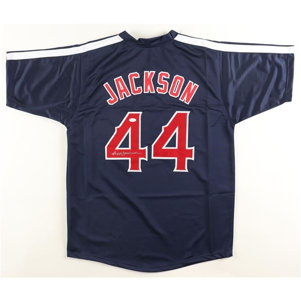 REGGIE JACKSON SIGNED LOS ANGELES ANGELS BASEBALL JERSEY - JSA COA