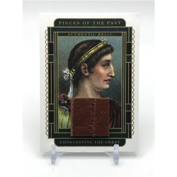 PIECES OF THE PAST AUTHENTIC RELIC CARD - CONSTANTINE THE GREAT PATCH CARD